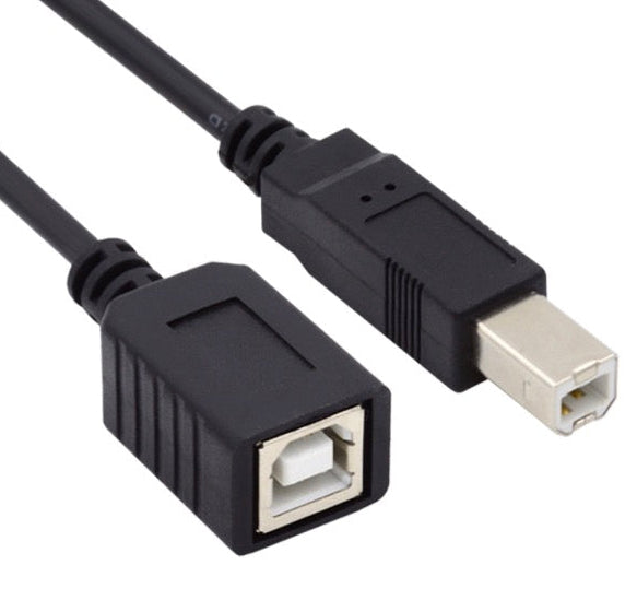USB 2.0 B Type Male to Female Printer Extension Cable 0.2m