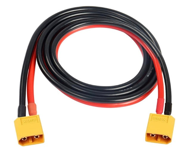 XT60 Male to Male 12AWG Extension Cable Connector for RC Battery Portable Power Station Solar Panel