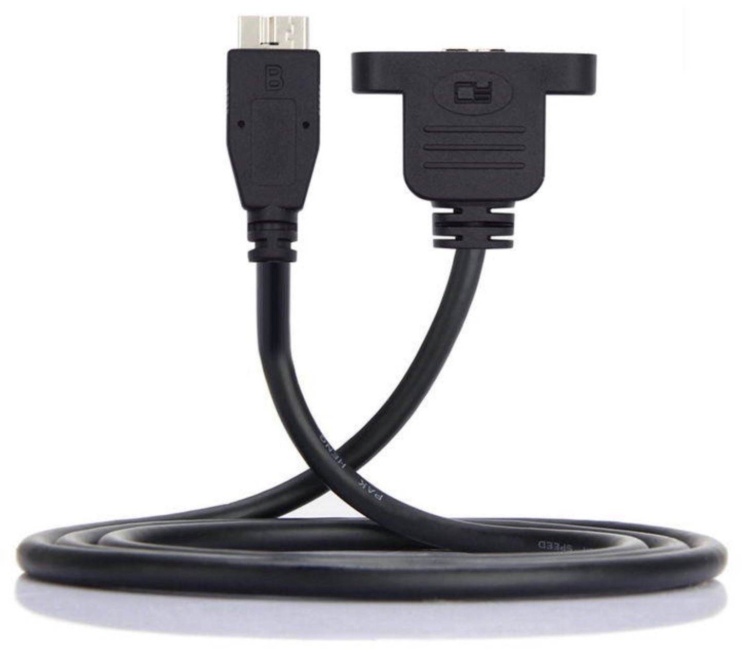 Micro USB 3.0 Male to Micro B Female Screw Mount Extension Cable 5Gbps