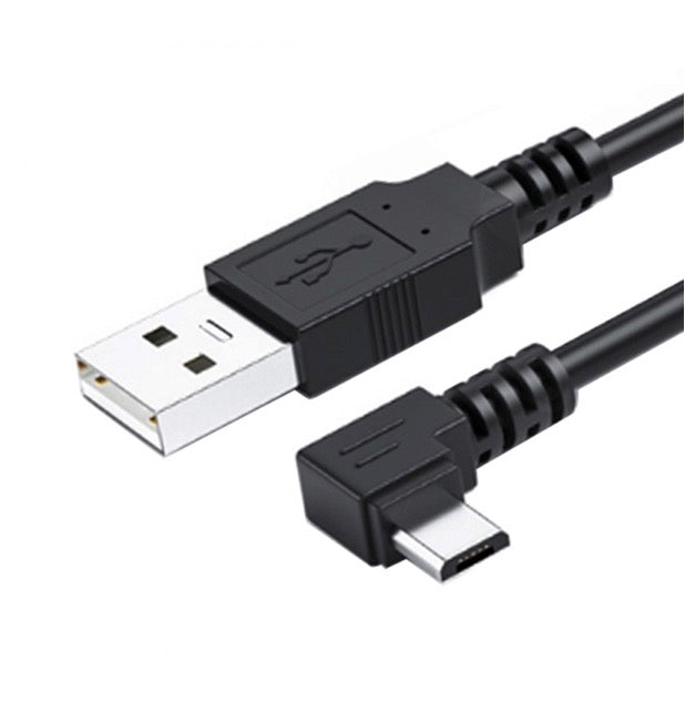 Micro USB 5 Pin to USB 2.0 A Data Charge Cable - Right Angle