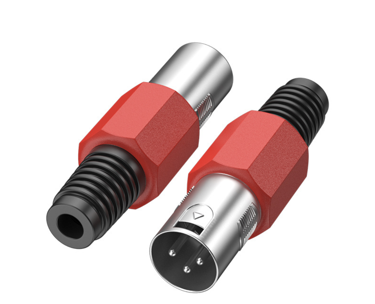 XLR 3-Pin Male Microphone Plug | Metal Solder-Termination Connector for Professional Audio