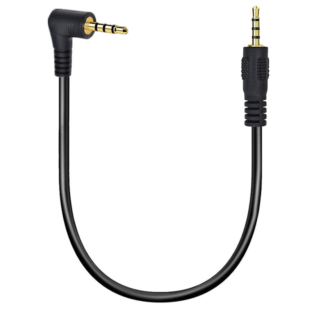 Right angle 2.5mm TRRS audio cable for headset and microphone