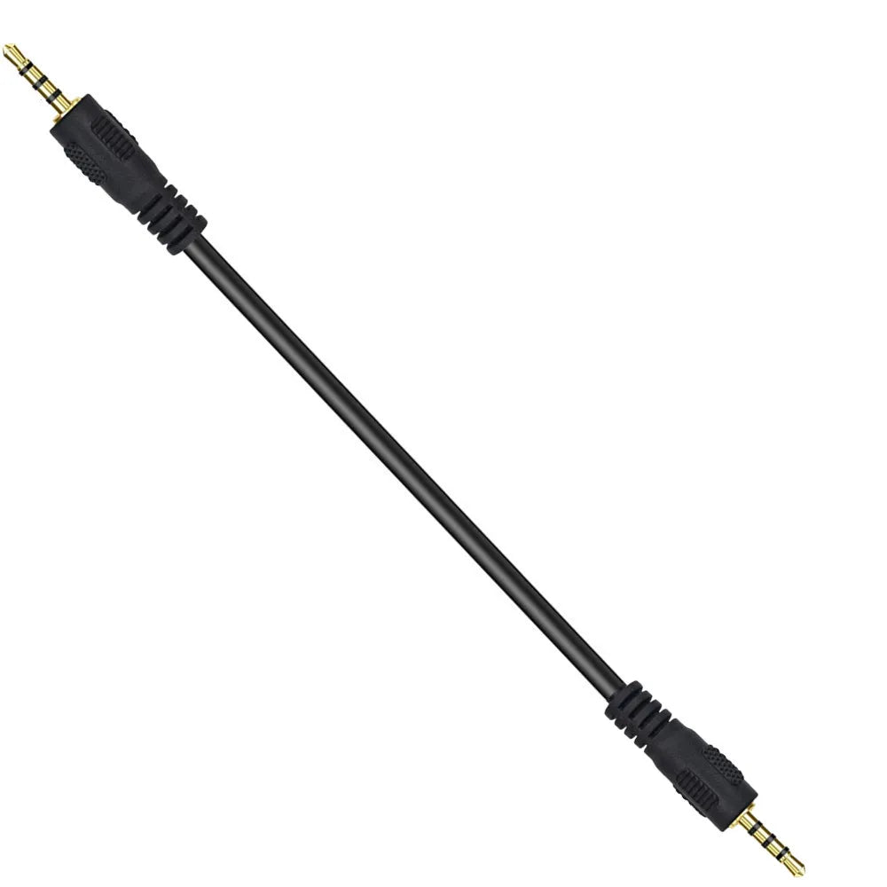 2.5mm stereo headset cable with gold-plated connectors