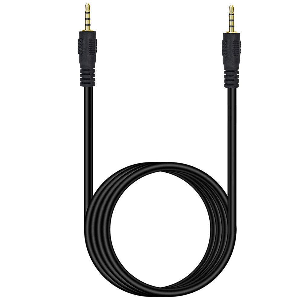 2.5mm 4 pole TRRS male to male stereo headset audio cable