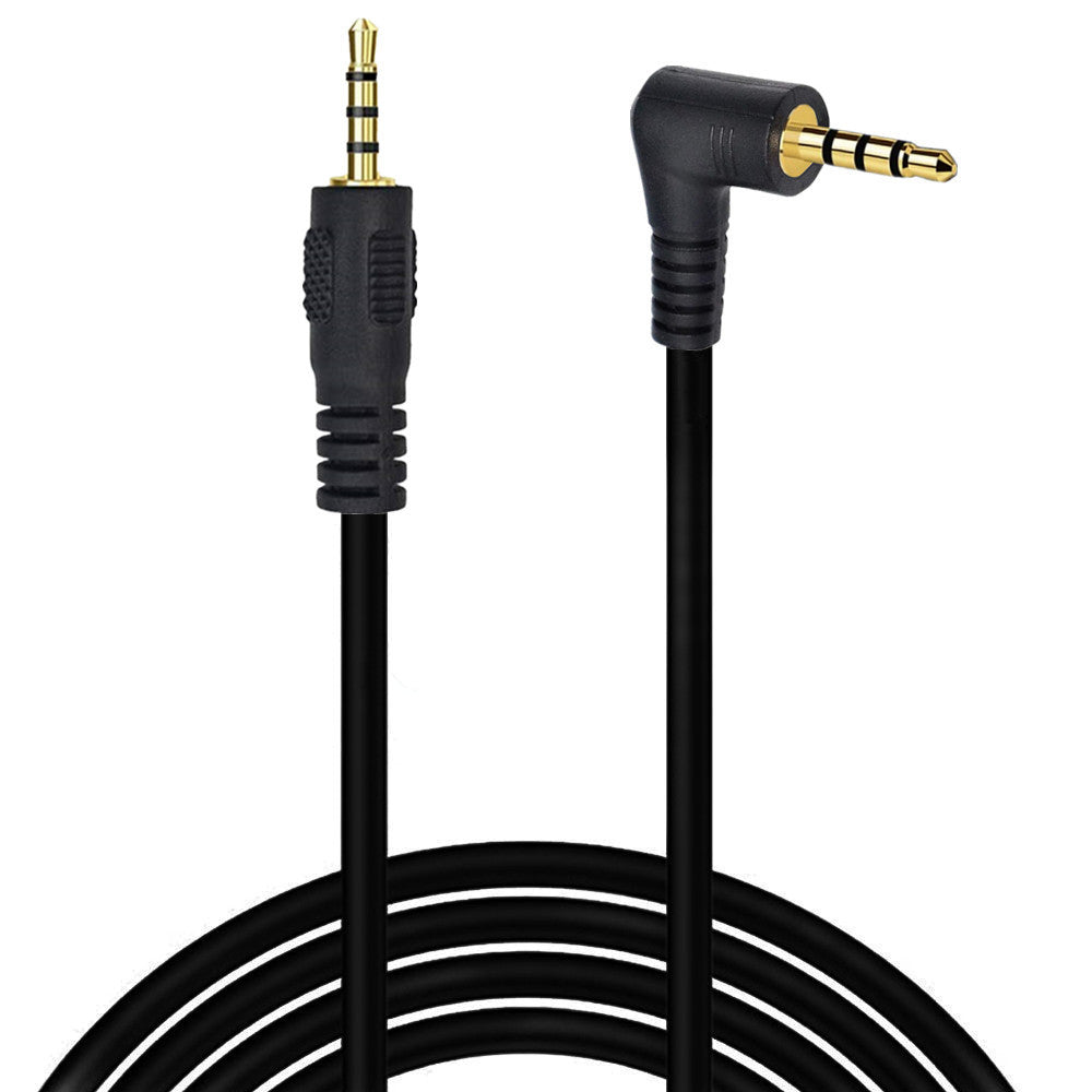 2.5mm angled stereo audio cable with gold plated connectors