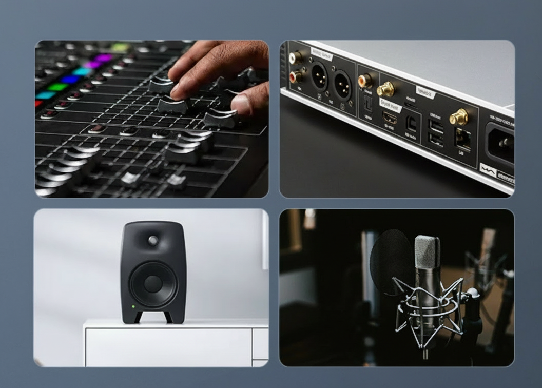 6.35 mm (1/4") Mono TS Audio Jack Connector – Gold Metal Housing