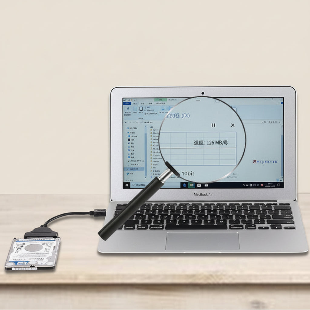 USB 3.0 to SATA Adapter Cable – USB-A to 2.5” SATA III/II Hard Drive Converter for SSD & HDD