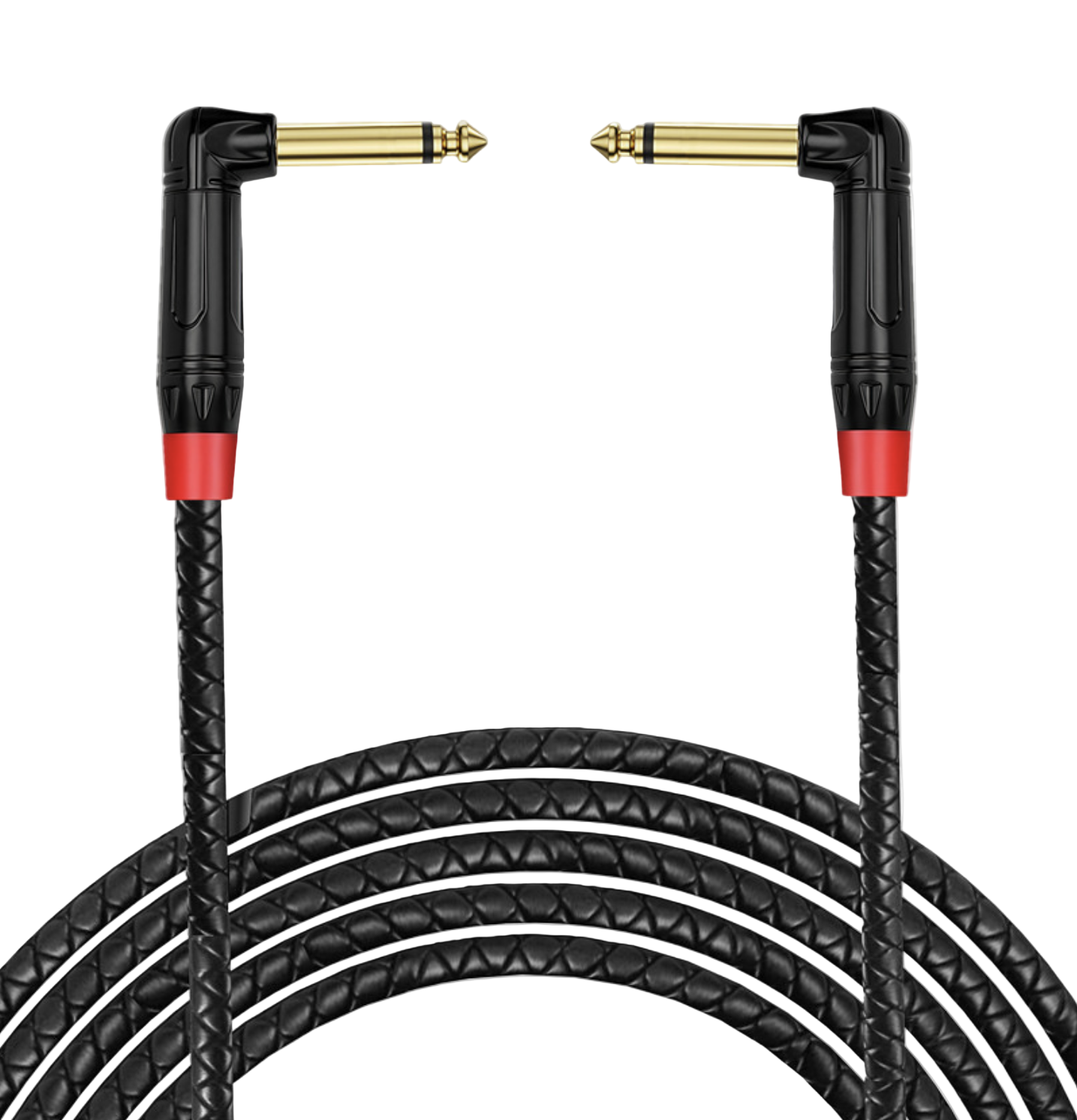6.35mm (1/4”) Right Angle Mono Guitar Cable | 90° Jack Instrument Lead