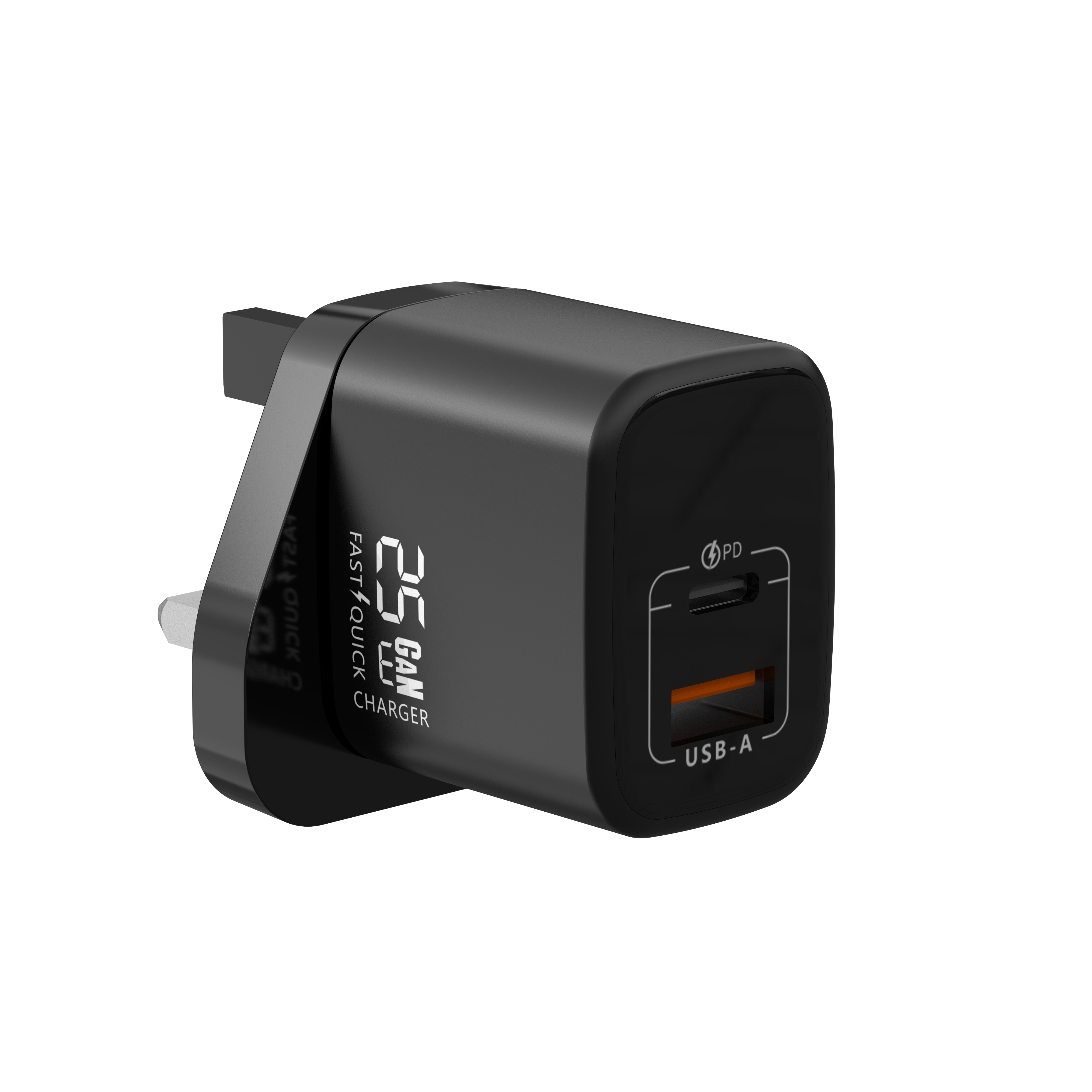 Type-C fast charger compatible with iPhone and Samsung