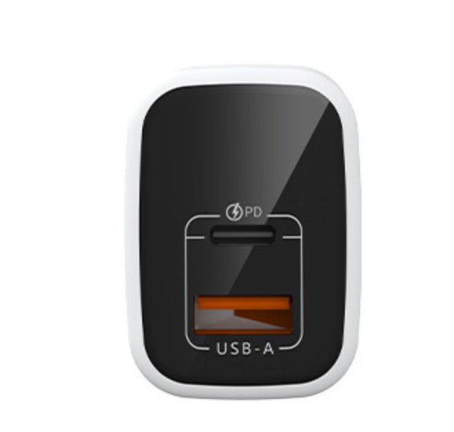 Portable 25W USB-C charging plug for travel