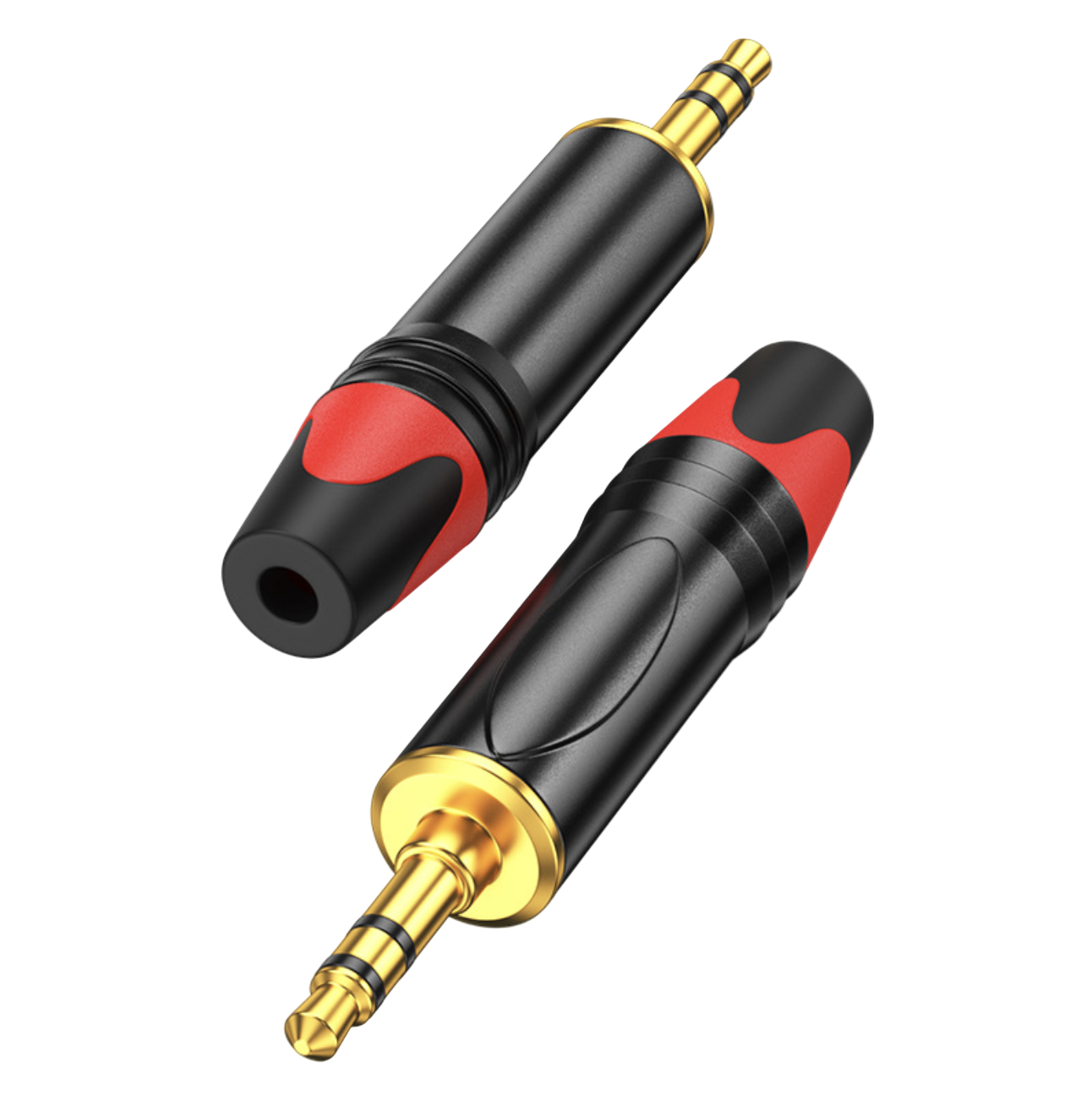 3.5mm Stereo Audio Adapter – Gold-Plated Male to Female Connector