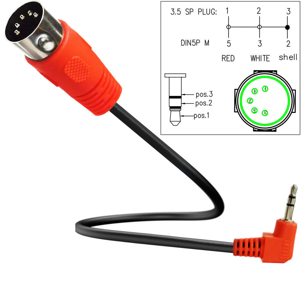 angled 3.5mm TRS stereo jack 