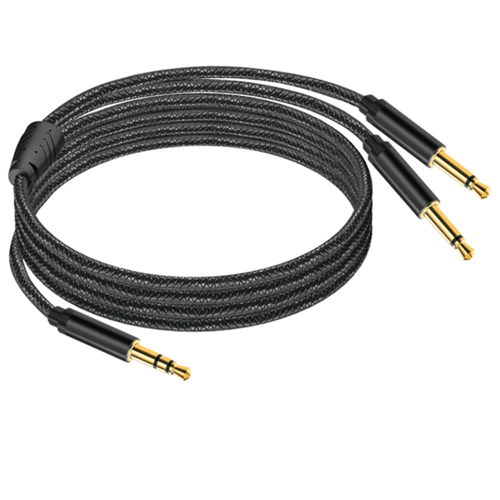 3.5mm stereo breakout cable for mixer and audio interface