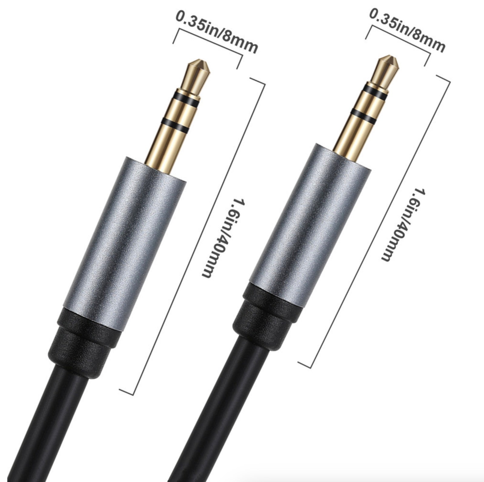 3.5mm male to male stereo audio cable coiled for portable audio and multimedia applications