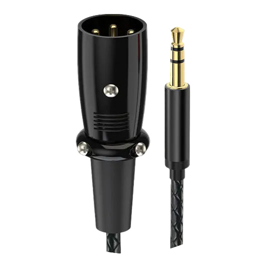 gold plated 3.5mm stereo TRS plug audio cable