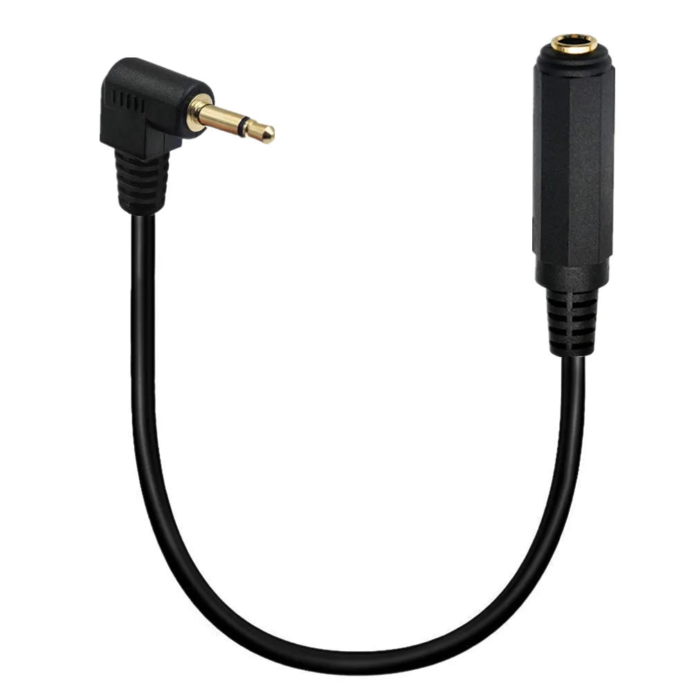 3.5mm TS mono male to 6.35mm mono female audio extension cable