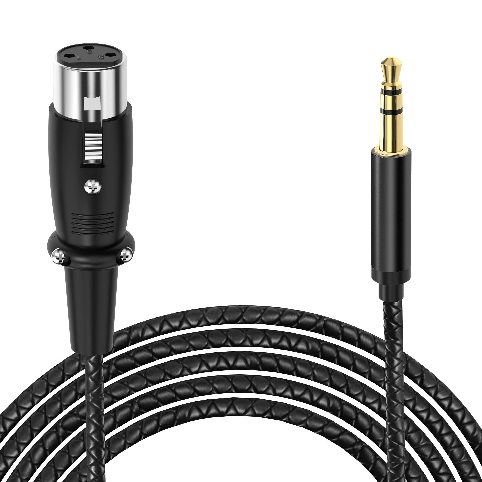 3.5mm to XLR adapter cable for phone laptop speaker and microphone use