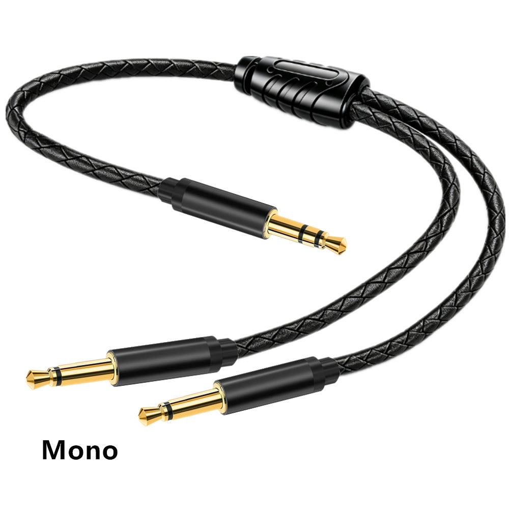 3.5mm TRS male to two 3.5mm mono TS male cable