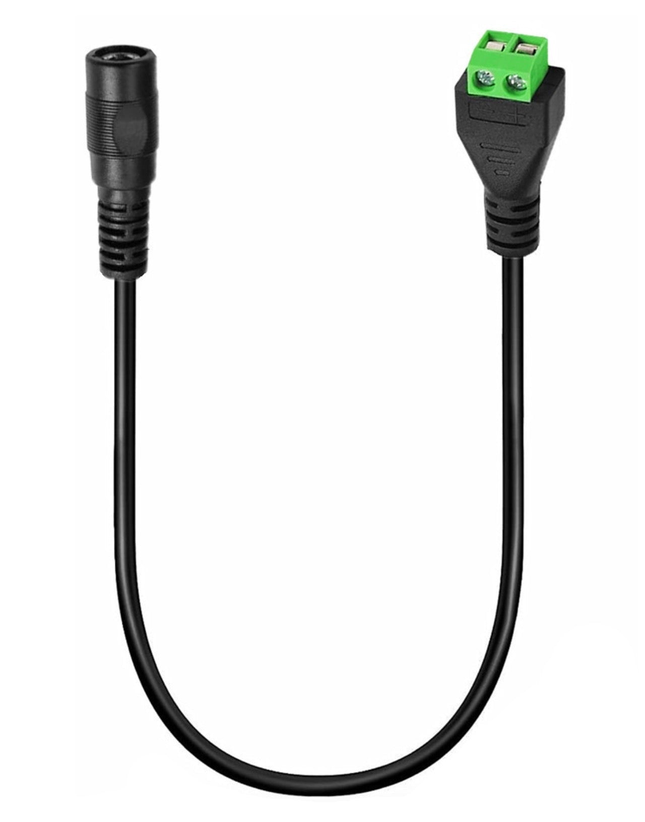 3.5mm x 1.35mm female DC power cable with terminal connector adapter for CCTV cameras LED strips and routers