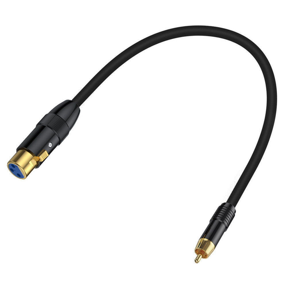 3 pin XLR to RCA stereo converter lead