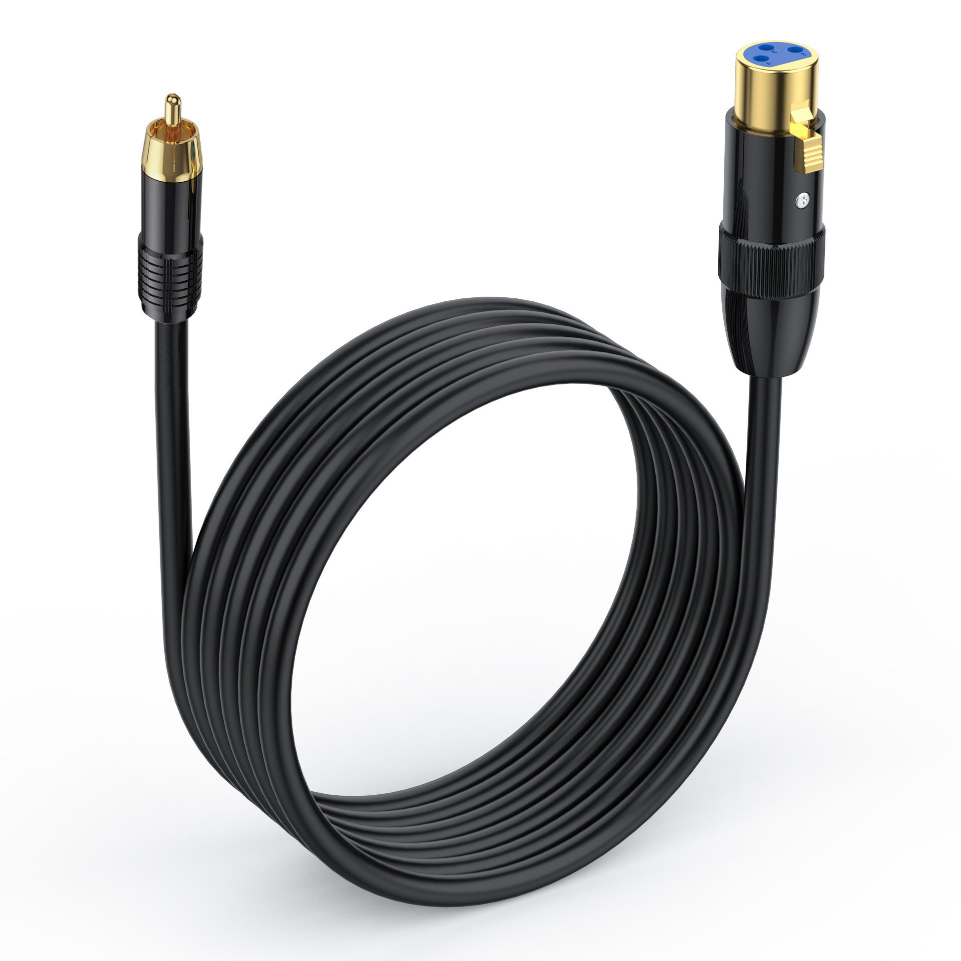 Balanced XLR to unbalanced RCA audio cable