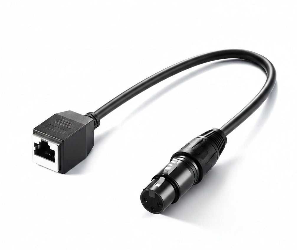 3 Pin XLR female to RJ45 adapter cable