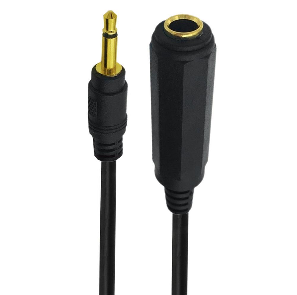 3.5mm Mono 1/8 inch Male to 6.35mm 1/4 inch Female Stereo Hifi Mic Audio Extension Cable