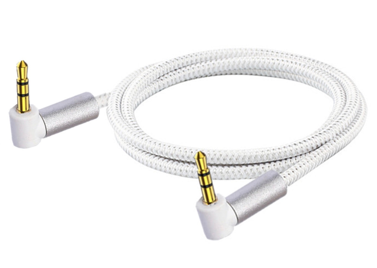 3.5mm angled male to male AUX cable