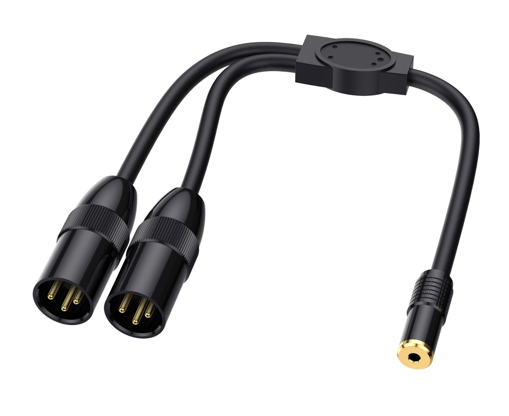 Professional 3.5mm to XLR Y cable black