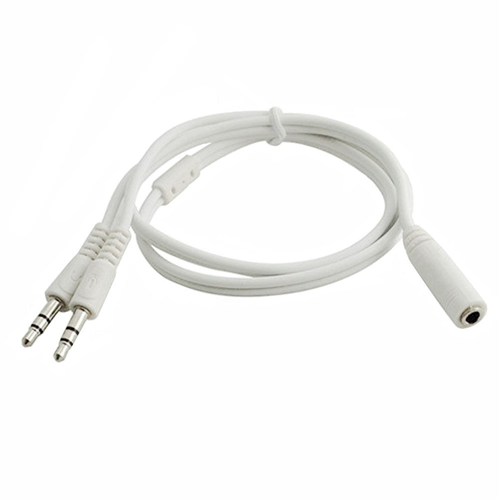 Headset audio microphone splitter for PC