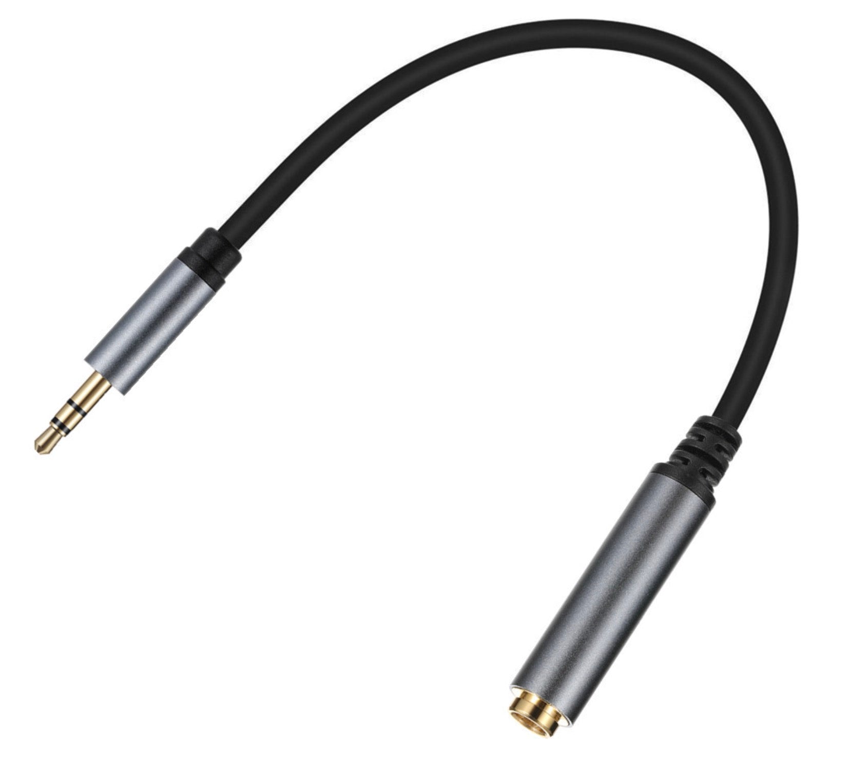 3.5mm TRS male to 6.35mm TRS female stereo extension cable