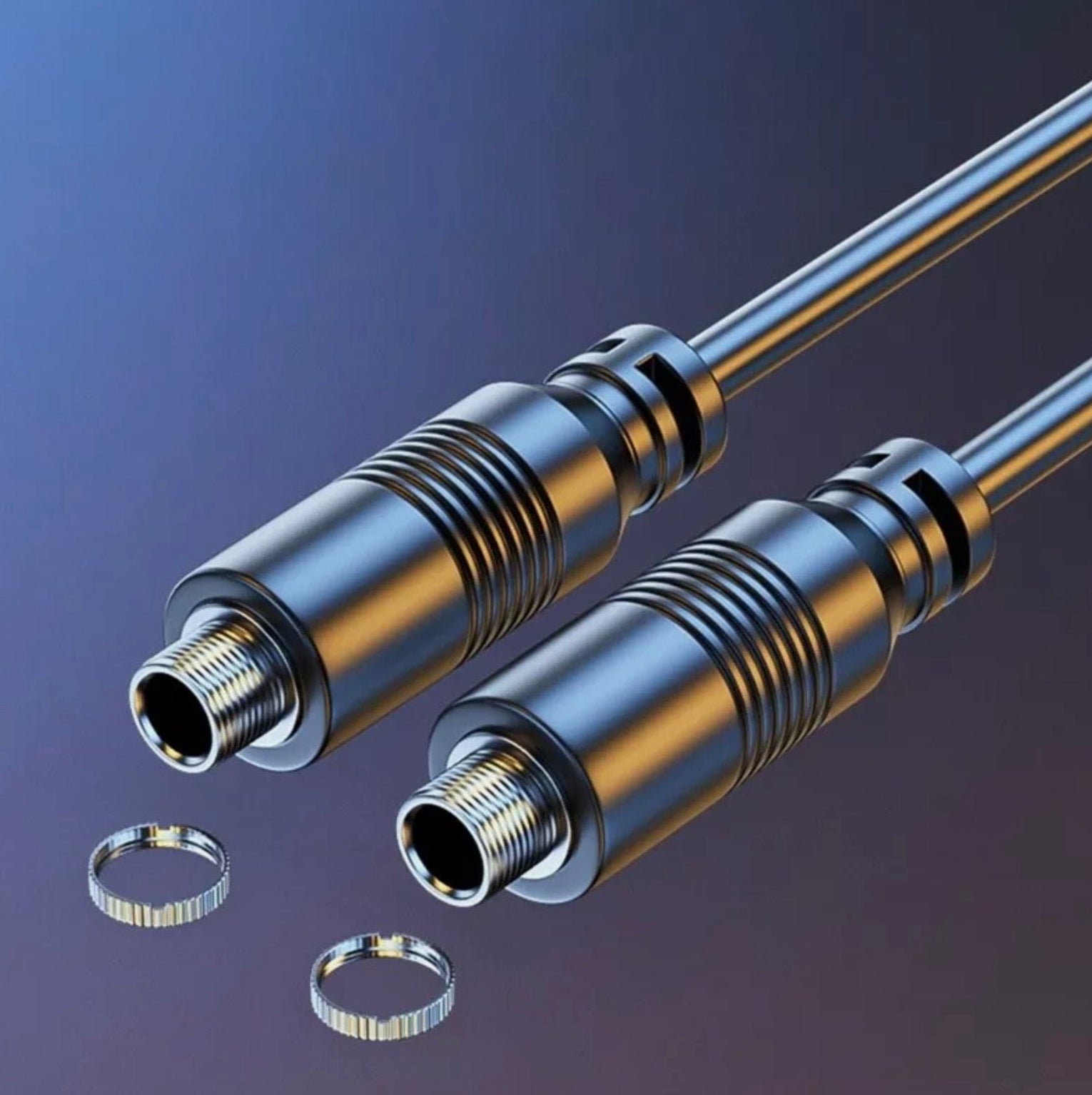 3.5mm AUX threaded female connector extension cable