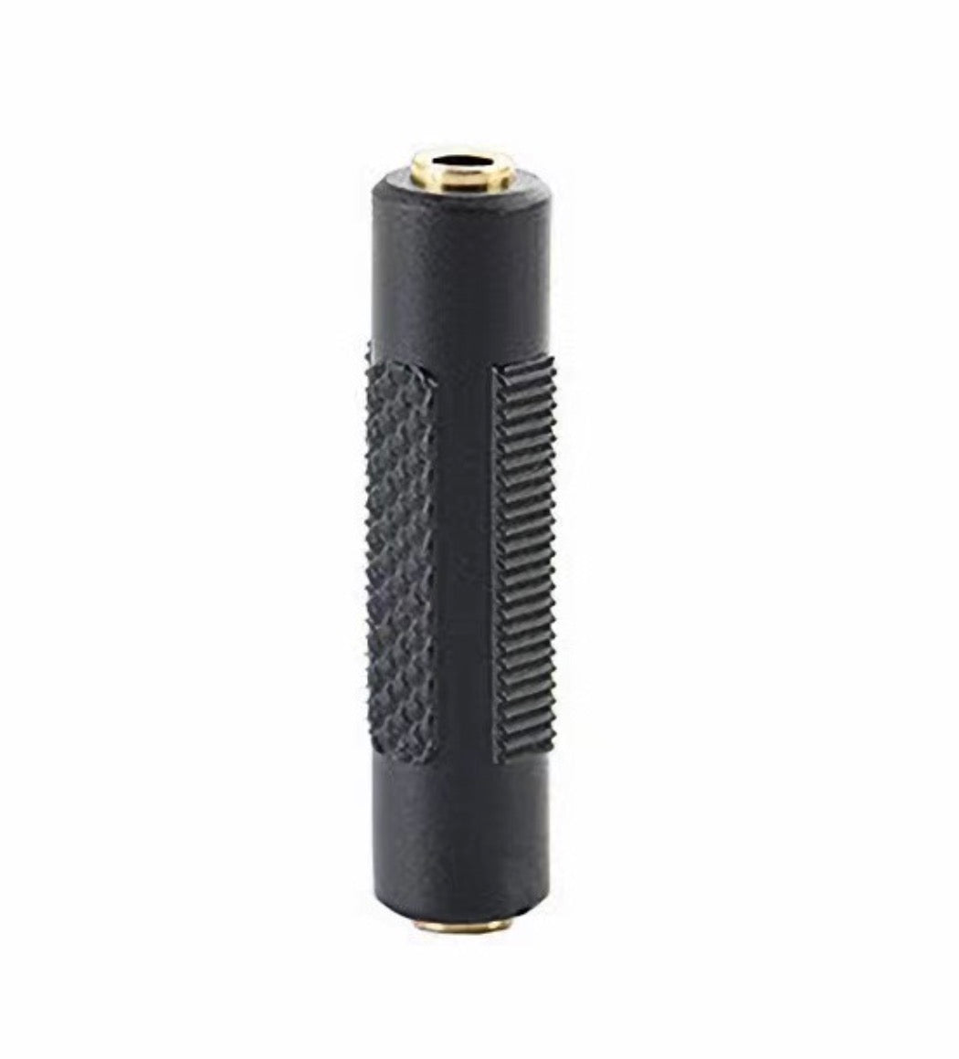 3.5mm TRS female to female stereo AUX adapter coupler 3-pole 1/8 inch audio connector