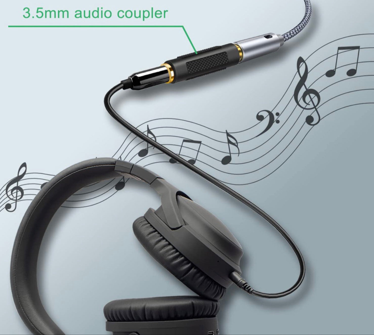 3.5mm TRS female to female stereo AUX adapter coupler 3-pole 1/8 inch audio connector