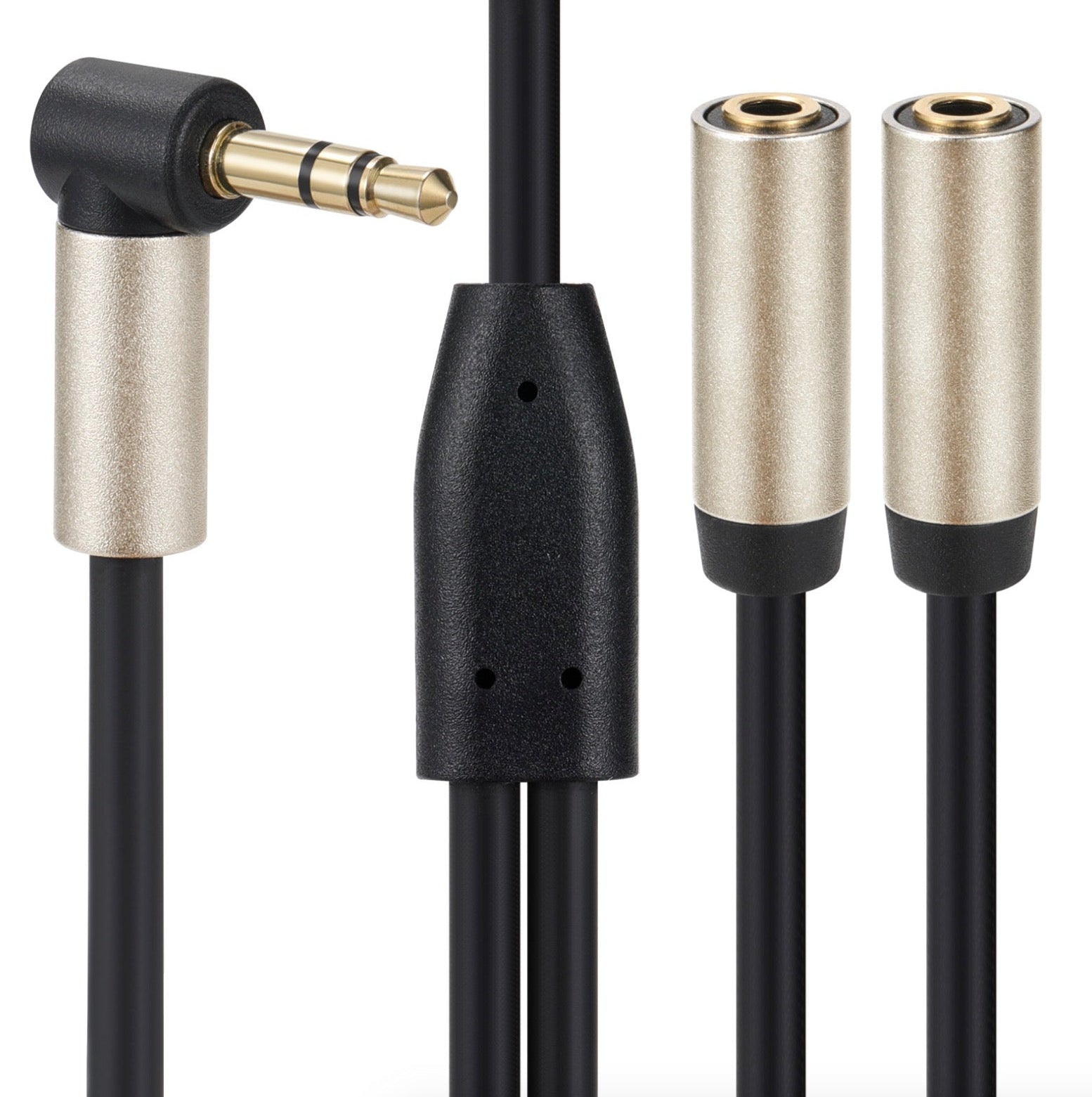 1/8 inch stereo AUX headphone splitter adapter