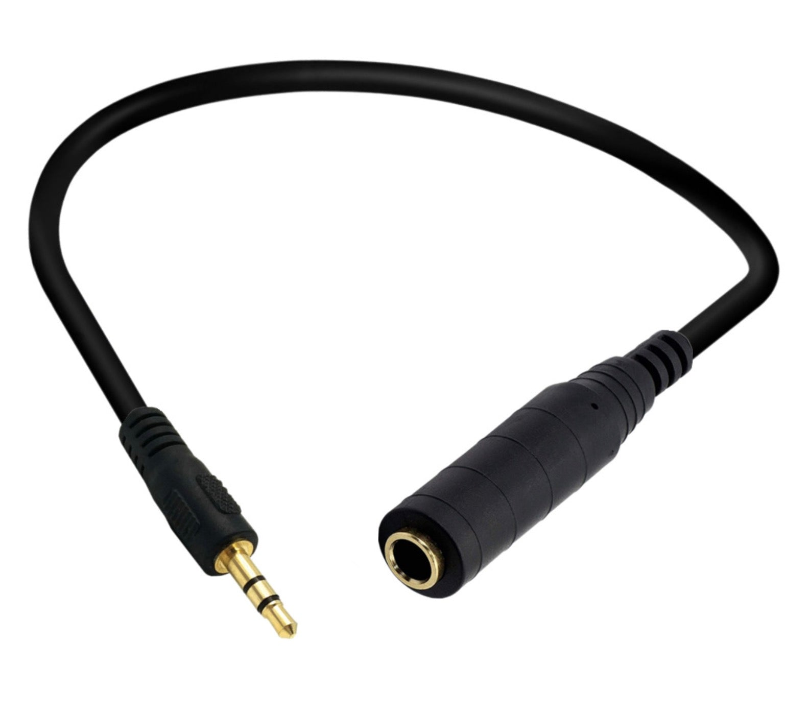 3.5mm male to 6.35mm female stereo headphone audio adapter converter