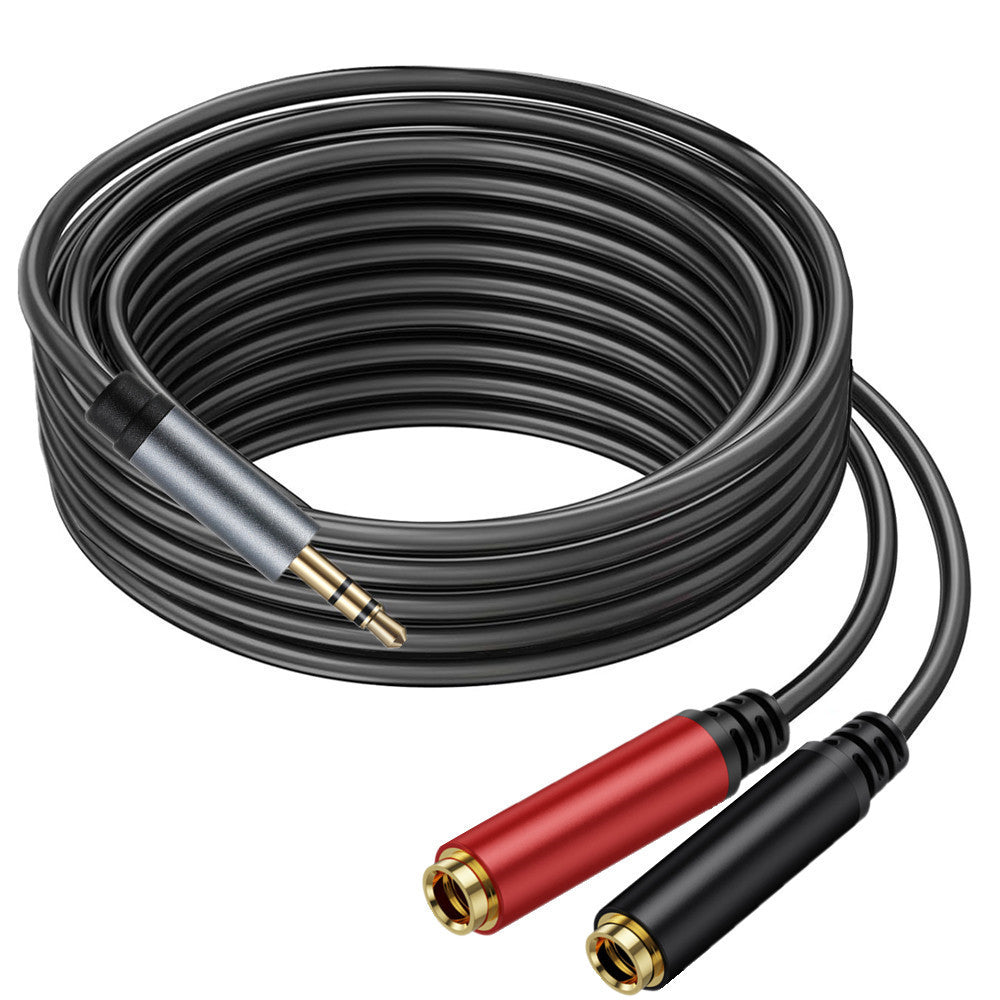 3.5mm to 1/4 inch audio splitter