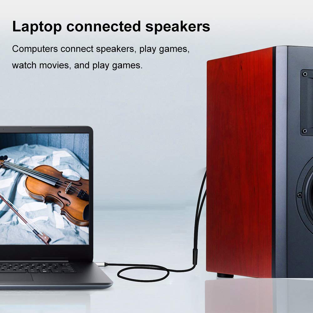 3.5mm to twin 1/4 inch mono audio cable