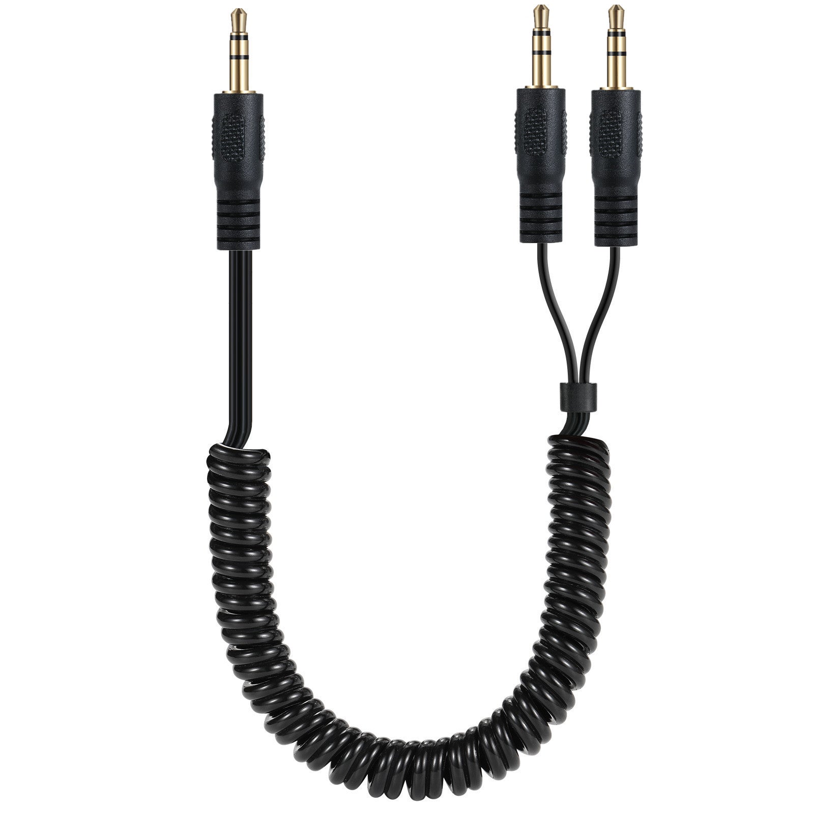 3.5mm Male to Dual 3.5mm Male 1 in 2 Out Stereo Audio Y Splitter Cable