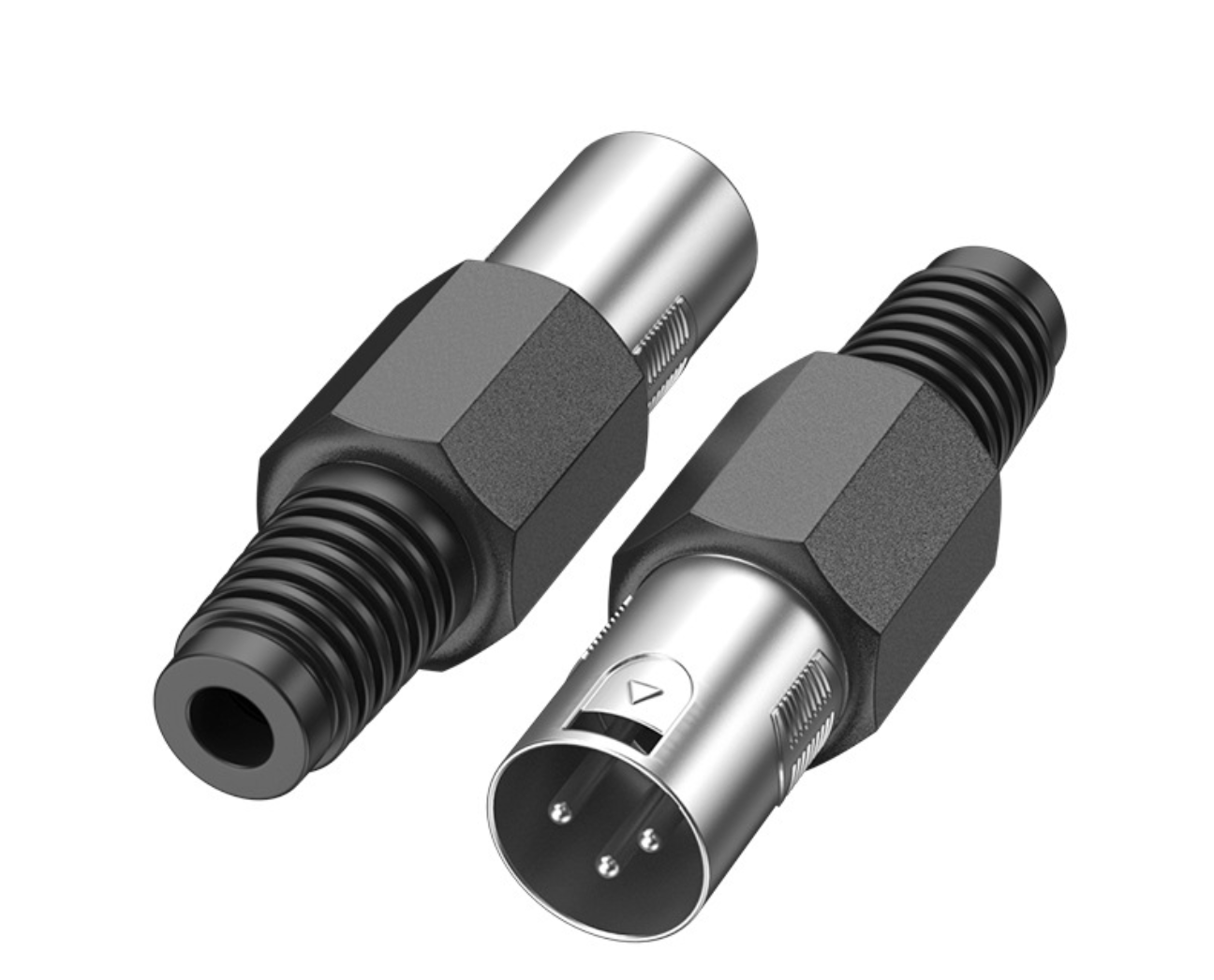 XLR 3-Pin Male Microphone Plug | Metal Solder-Termination Connector for Professional Audio