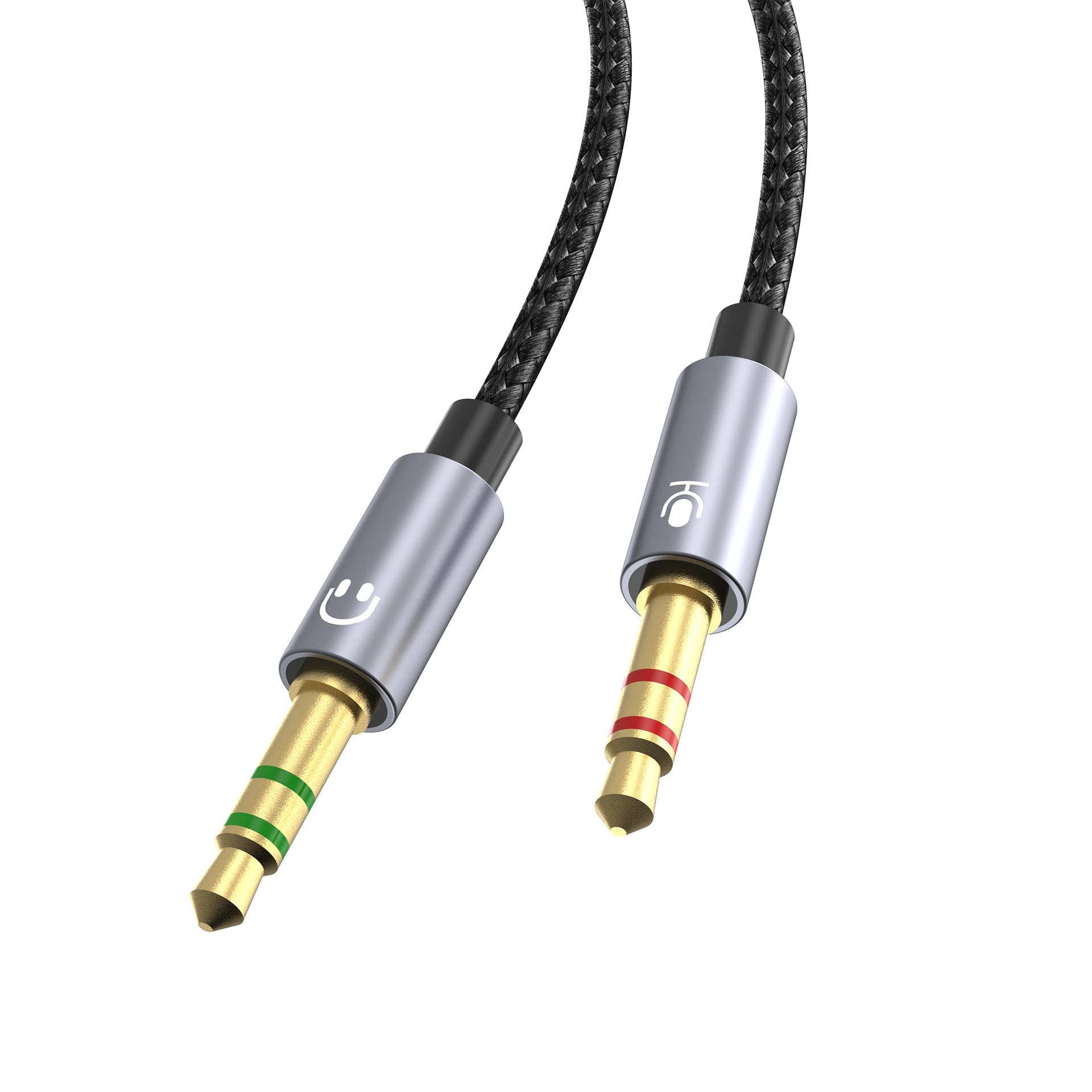 3.5mm headphone and microphone splitter cable female to dual male braided adapter6