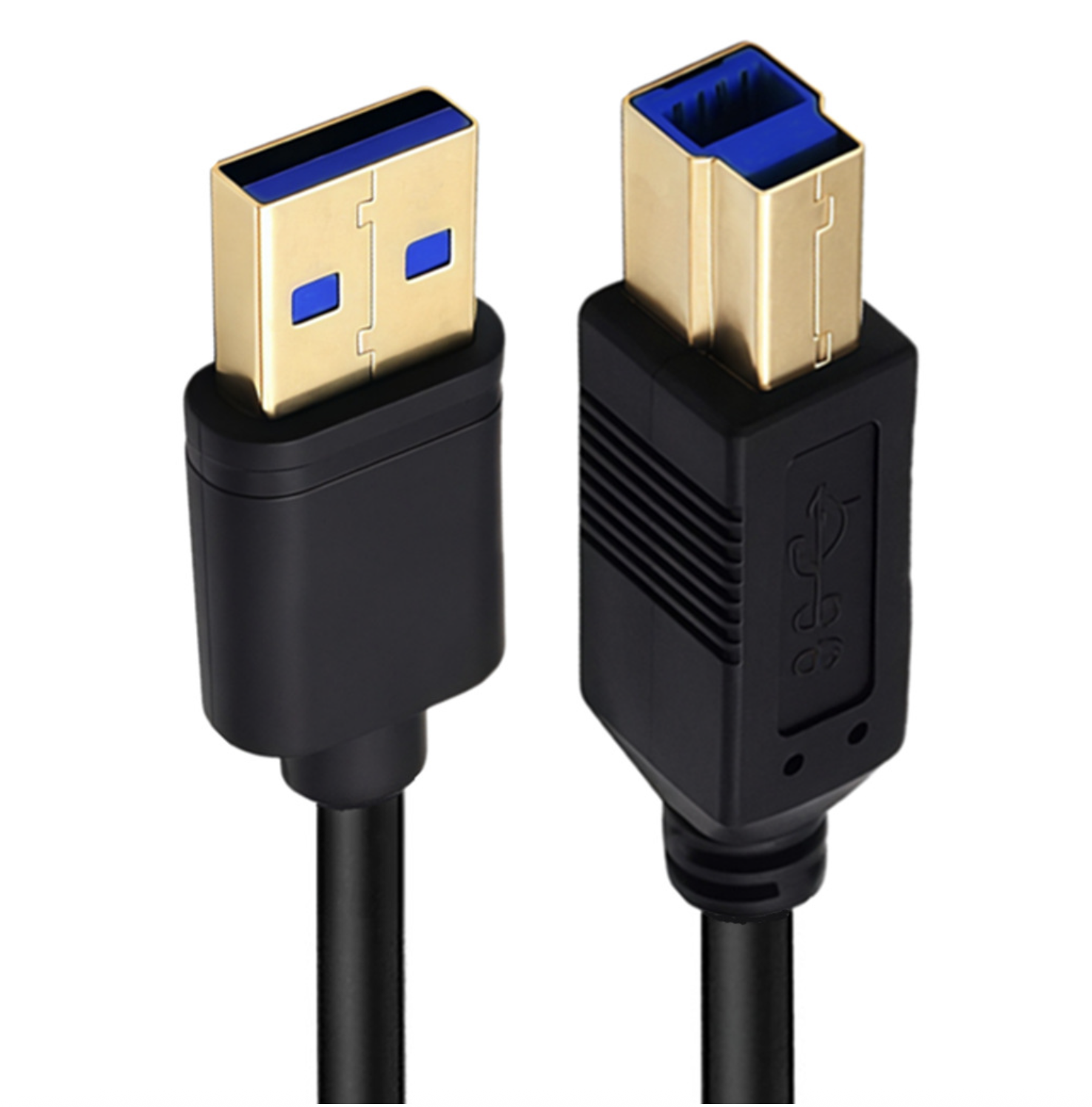 USB 3.0 A Male to B Male Cable – Gold Plated SuperSpeed Data Cord