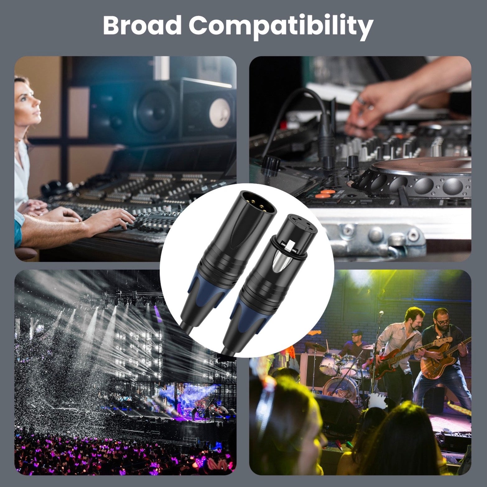 4 pin XLR power extension cable compatible with cameras monitors recorders and LED lights