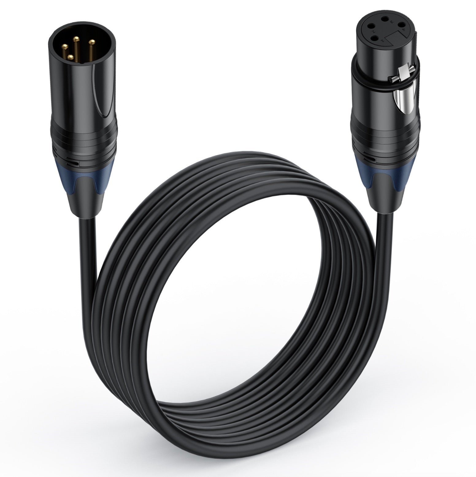 4 pin XLR male to female power extension cable for cameras monitors and lighting equipment
