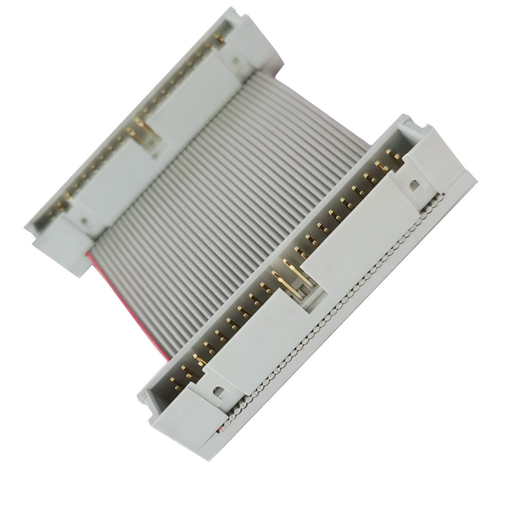 side view of 40 pin IDE flat ribbon cable 