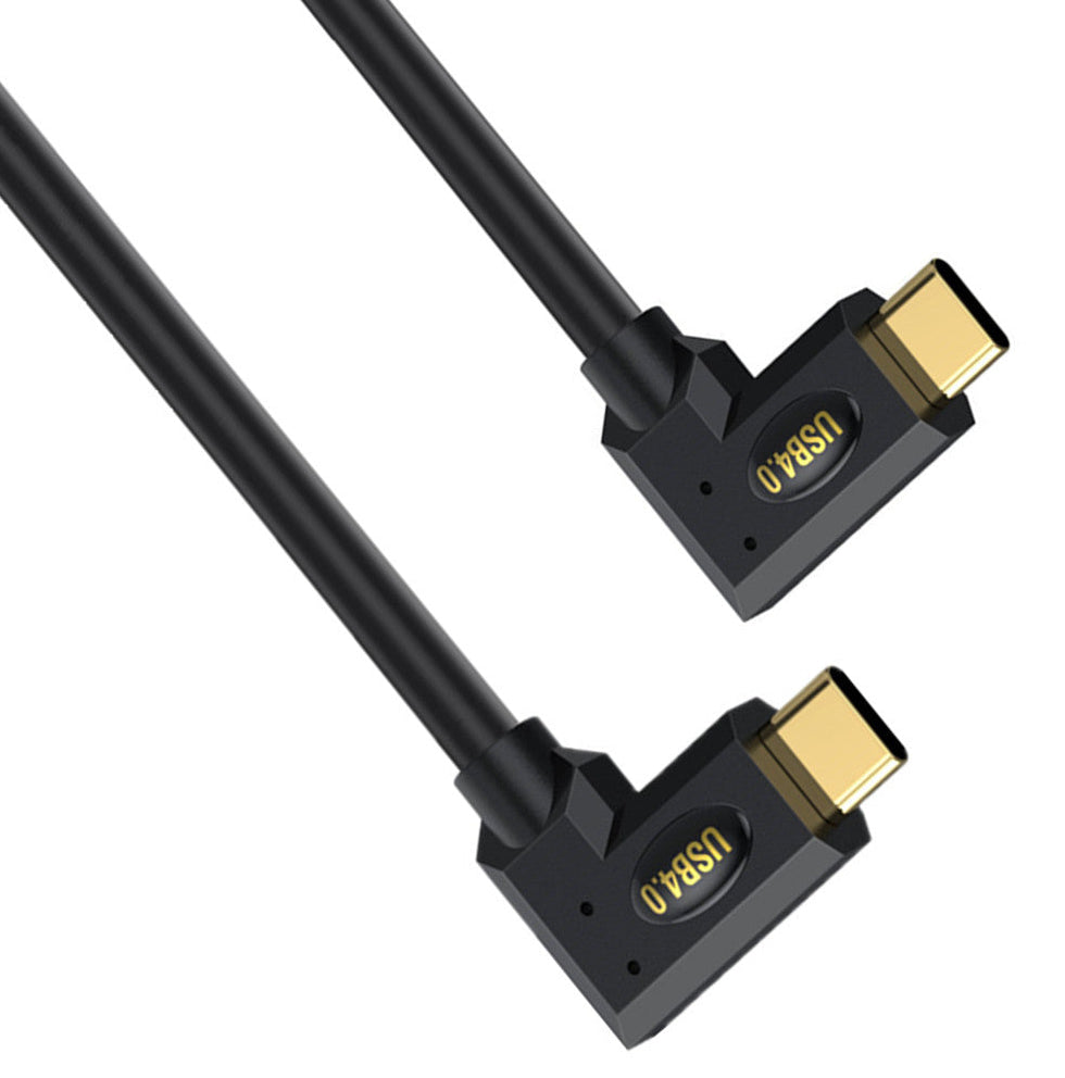 USB4 coiled cable supporting 40Gbps data transfer and 8K video