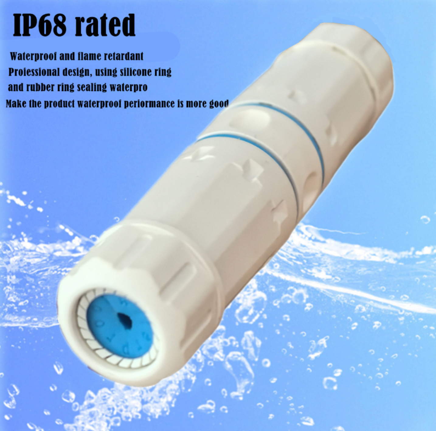 RJ45 Waterproof Coupler, IP68 Shielded STP Ethernet Connector | Cat5/5e/6 Outdoor LAN Double-Head Adapter