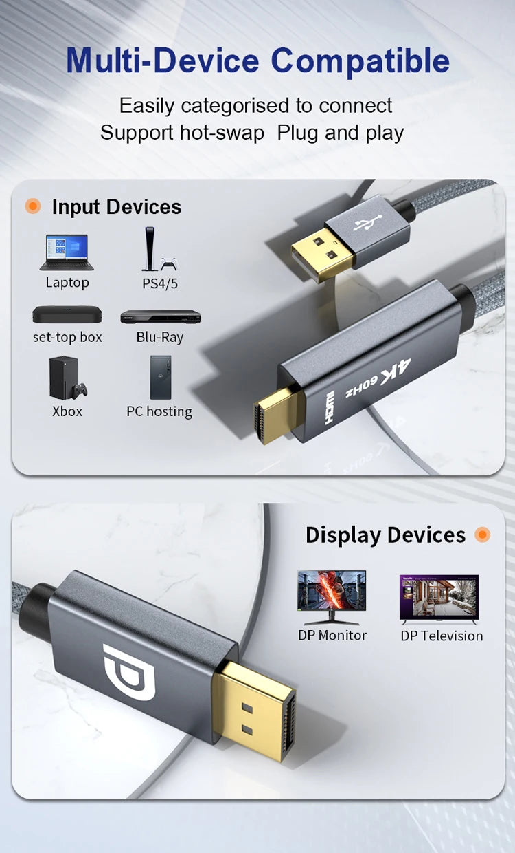 4K Ultra HD HDMI to DisplayPort