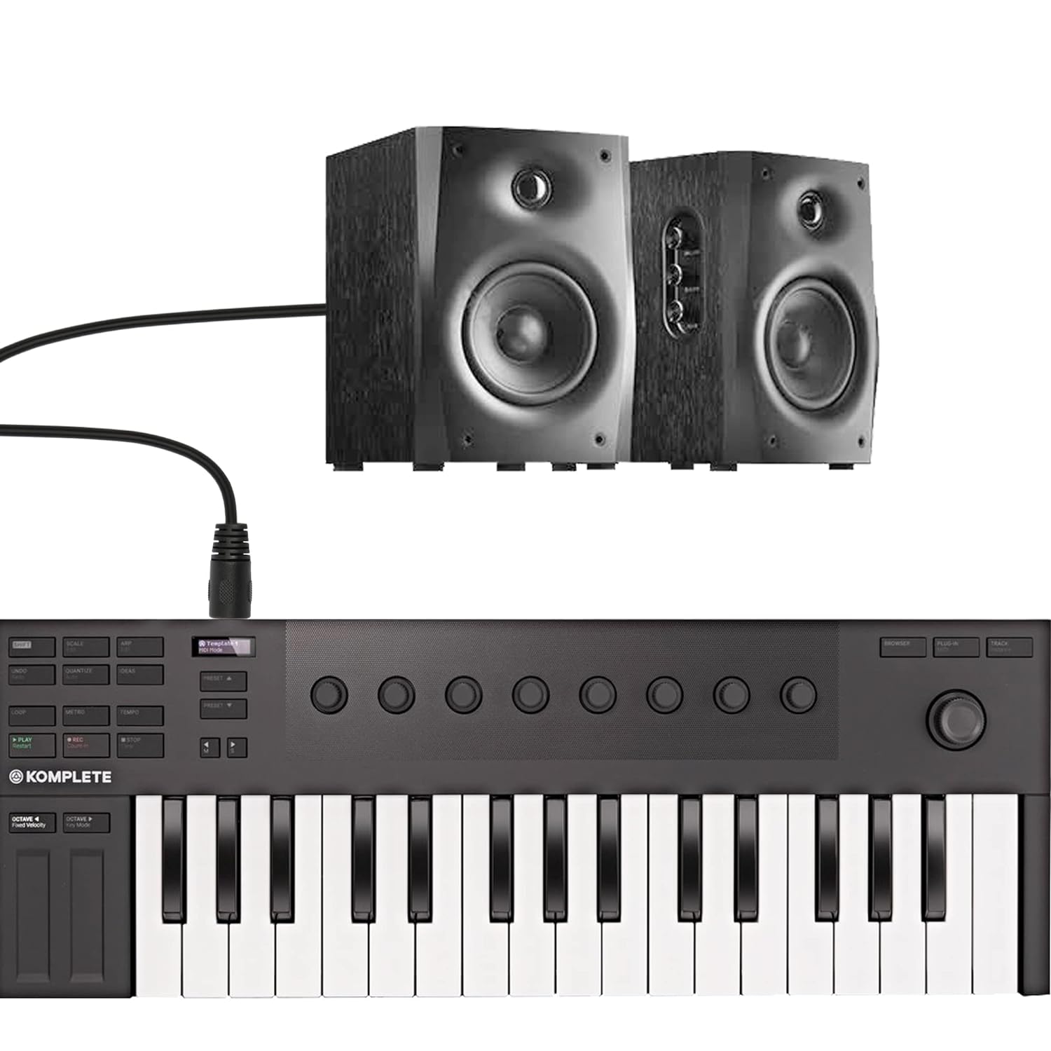 5-pin DIN MIDI extension lead for studio and live performance setups