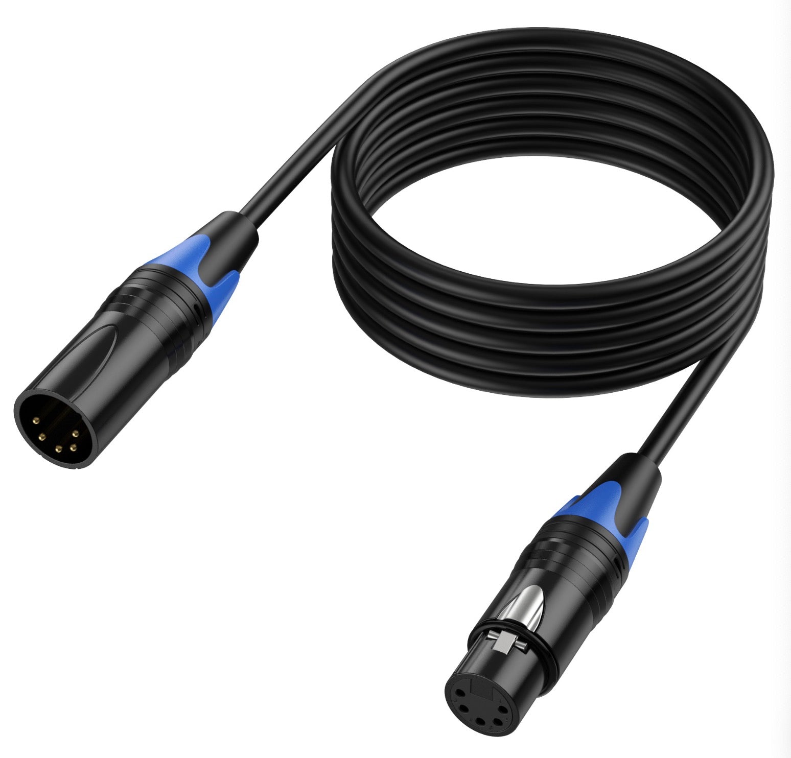 5 pin XLR DMX512 cable suitable for extending lighting control connections